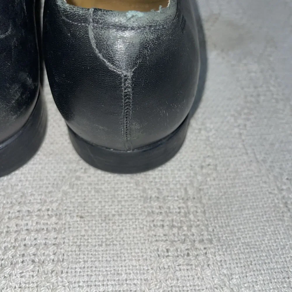 Bally Switzerland Mens Dress Loafers Size 8 EEE Black Leather Business Formal